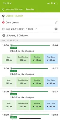 Iarnród Éireann Irish Rail android App screenshot 1